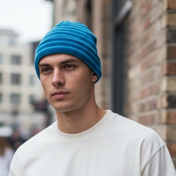 Old Navy Other - OLD NAVY•Striped Blue Kids Beanie